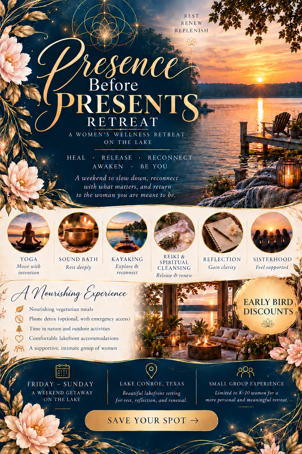 Presence Before Presents women's wellness retreat